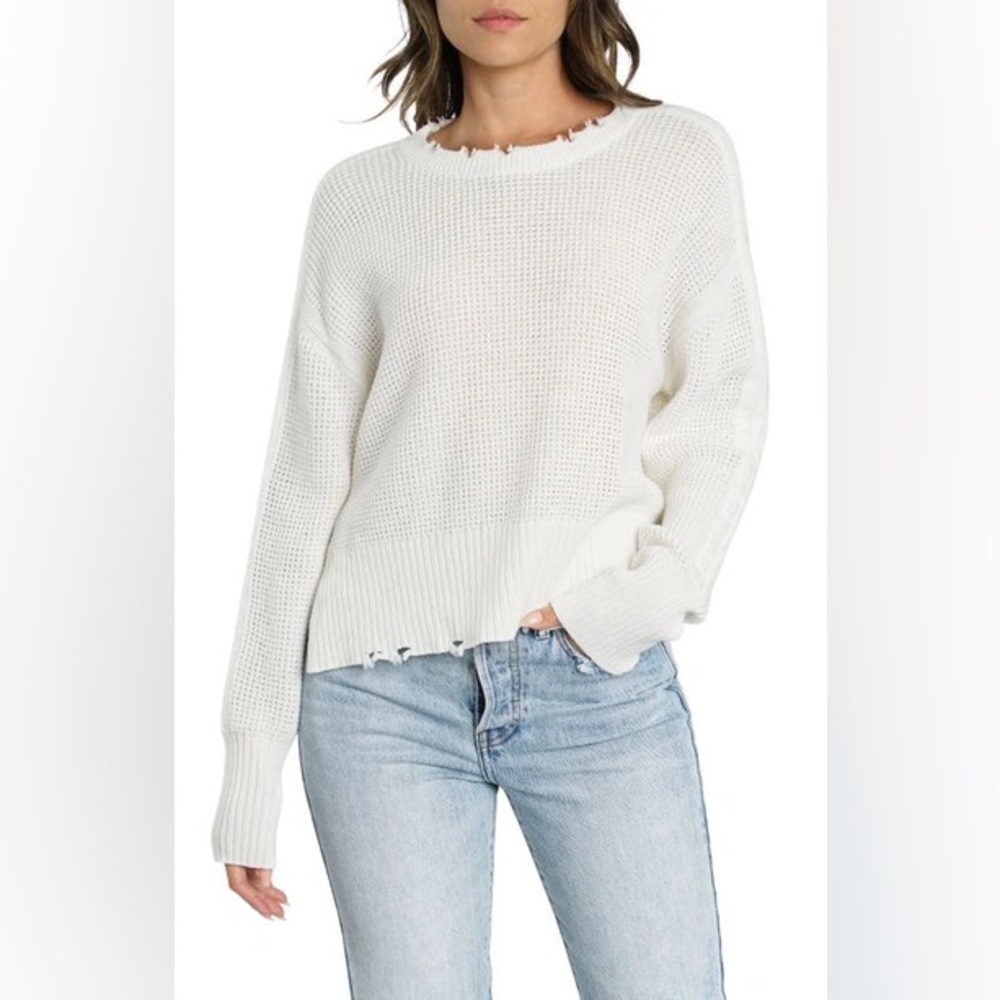 Pistola OLGA DISTRESSED 100% COTTON SWEATER IN INFINITY Size S‎